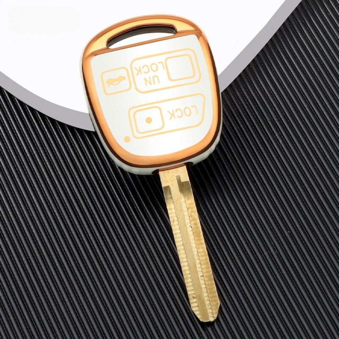 Hoes Voor Toyota Land Cruiser, YARIS, CAMRY, RAV4, Corolla, Prado, Tarago, Avensis FJ (3 buttons)