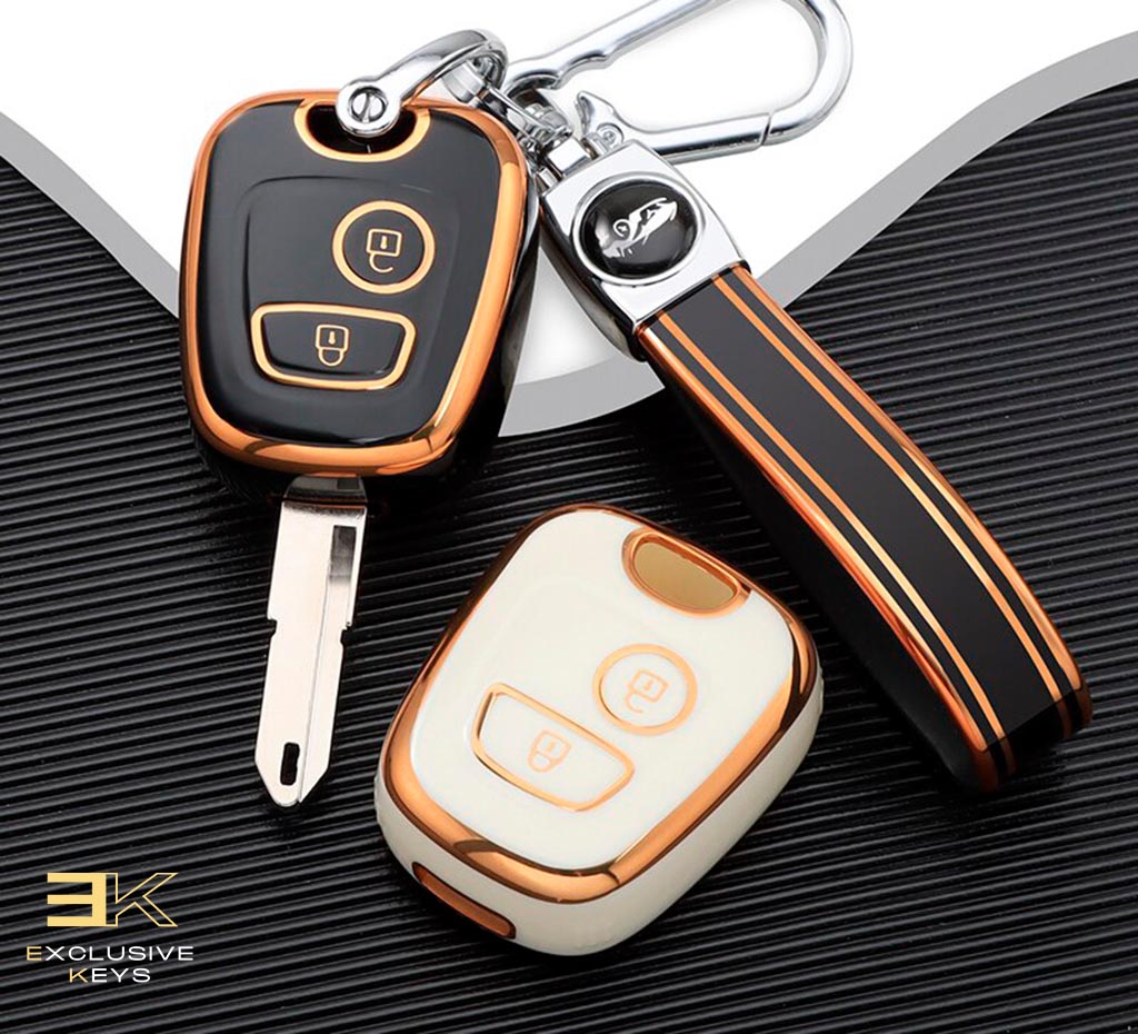 Hoes Voor Peugeot 106, 107, 206, 207, 306, 307, 406, 407 (2 buttons)