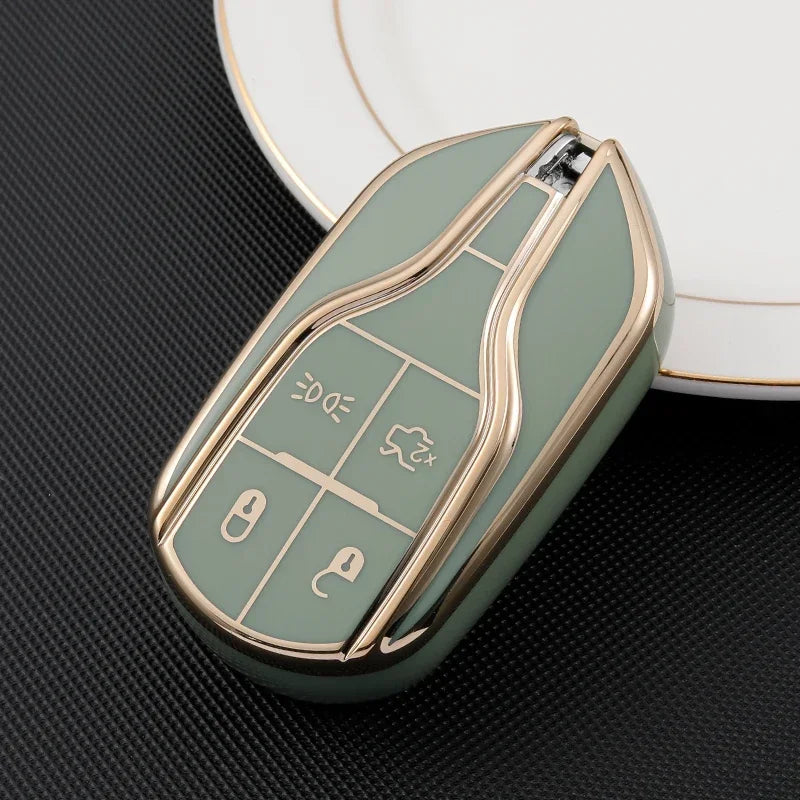 Autosleutelhoes voor Maserati Levante Ghibli Quattroporte GT Granturismo GranCabrio TPU Beschermhoes Sleutelbeschermer Accessoires