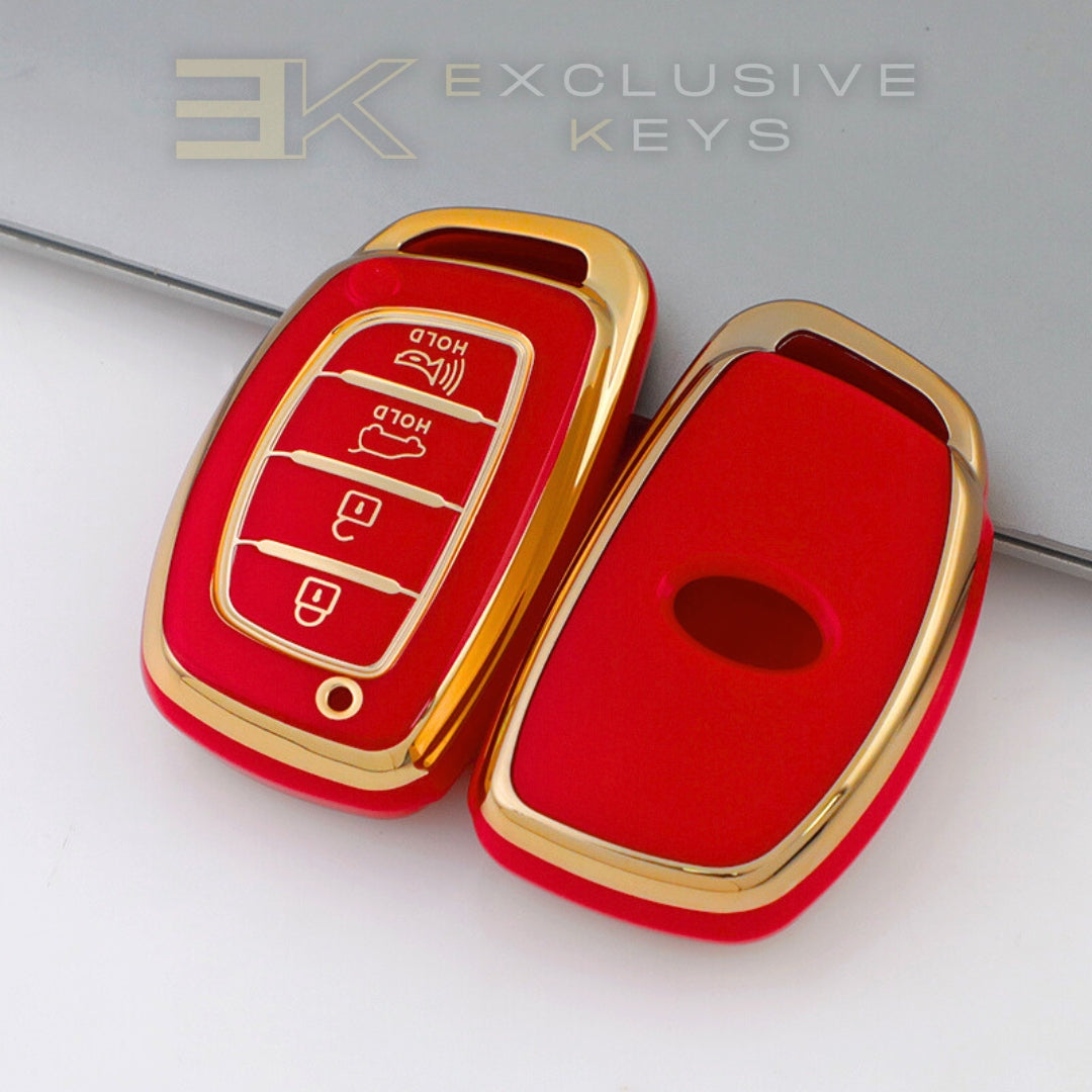 Hyundai Smart Sleutelhoes – 4 knoppen (Kofferbak + Alarm)