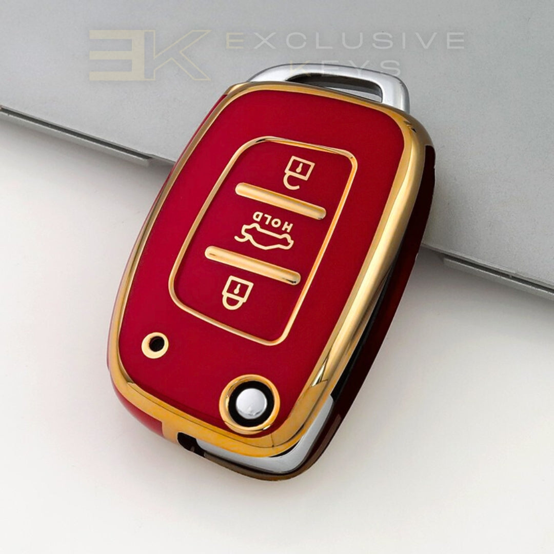 Hyundai Sleutelhoesje – 3 Knoppen (Kofferbak HOLD – Middelste Knop)