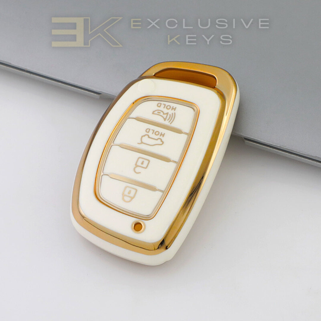 Hyundai Smart Sleutelhoes – 4 knoppen (Kofferbak + Alarm)
