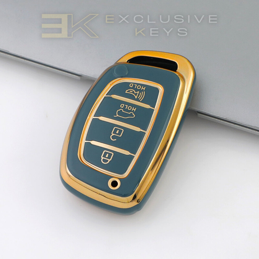 Hyundai Smart Sleutelhoes – 4 knoppen (Kofferbak + Alarm)