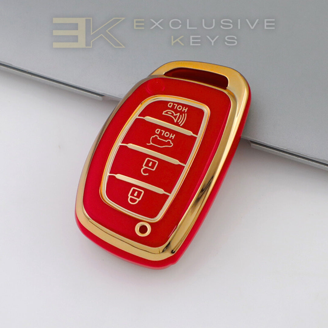 Hyundai Smart Sleutelhoes – 4 knoppen (Kofferbak + Alarm)