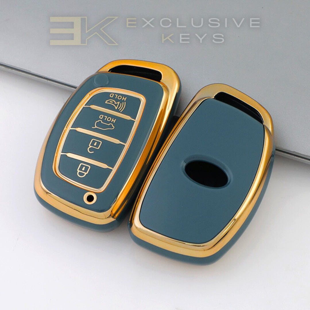 Hyundai Smart Sleutelhoes – 4 knoppen (Kofferbak + Alarm)