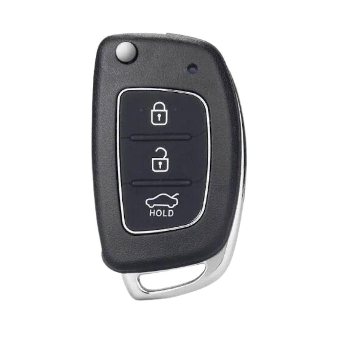 Hyundai Sleutelhoesje – 3 Knoppen (Kofferbak HOLD – Onderste Knop)